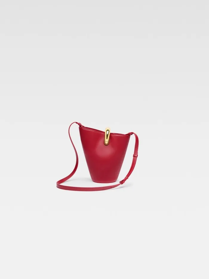 Women Crossbody and Handbags JACQUEMUS The Small Bambola Dark Red Women Crossbody and Handbags JACQUEMUS The Small Bambola Dark Red