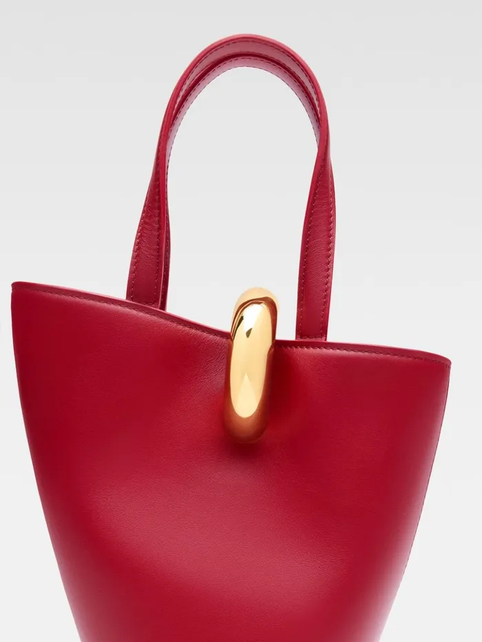 Women Crossbody and Handbags JACQUEMUS The Small Bambola Dark Red Women Crossbody and Handbags JACQUEMUS The Small Bambola Dark Red