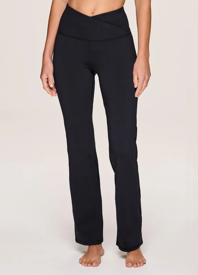 Women Crossover Ultra Hold Flare Legging Black RBX Active Pants