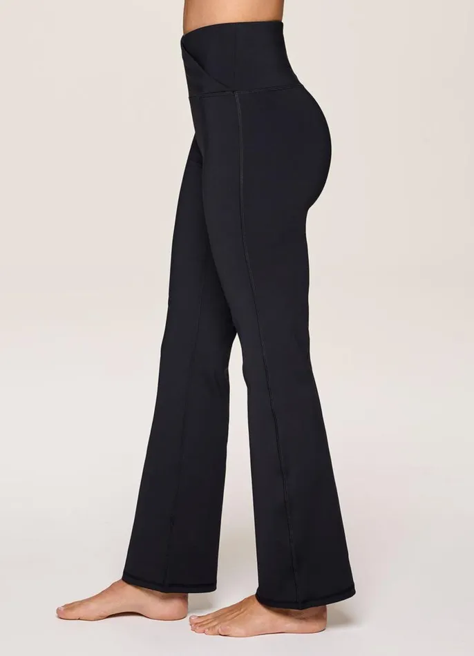 Women Crossover Ultra Hold Flare Legging Black RBX Active Pants
