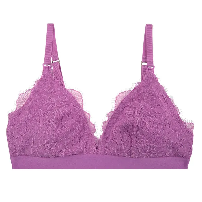 Women Cup E To F Love Stories Mommy Darling Bralette Purple