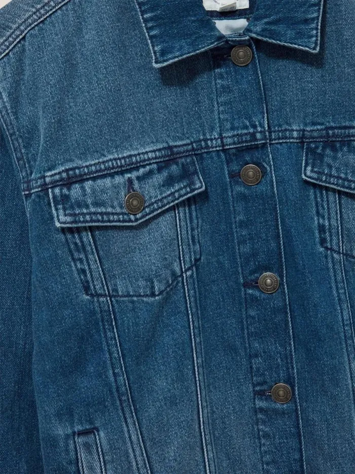 Women Dayton Denim Cotton Jacket Mid Denim White Stuff Coats and Jackets