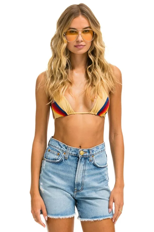 Women Denim Aviator Nation HI RISE SKATER CUTOFF RAINBOW BACK POCKET 8211 SUPER LIGHT Women Denim Aviator Nation HI RISE SKATER CUTOFF RAINBOW BACK POCKET 8211 SUPER LIGHT