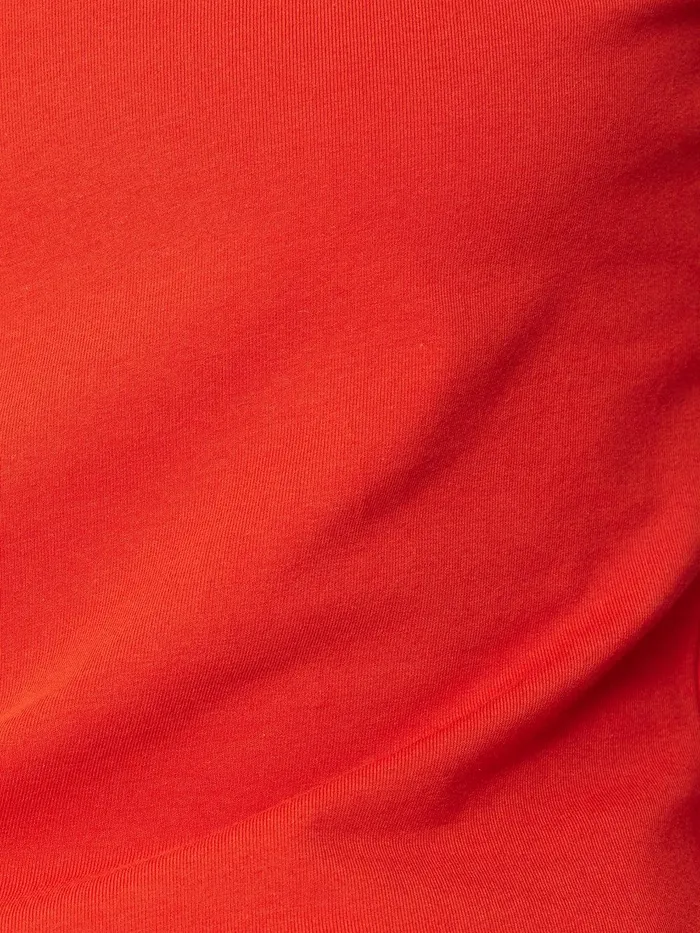 Women Double Front Ballet Neck Top Spice Orange Jigsaw Shirts and Tops