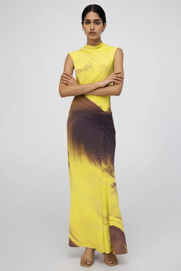 Women Dresses and Jumpsuits Jonathan Simkhai Acacia Dress Green Midi Dress