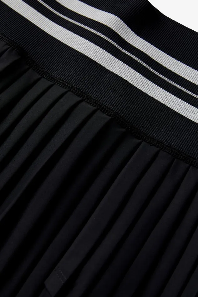 Women Dresses and Skirts Fila Challenger Pleated Seamless Skort 985 Blackgardeniaultimate Gray