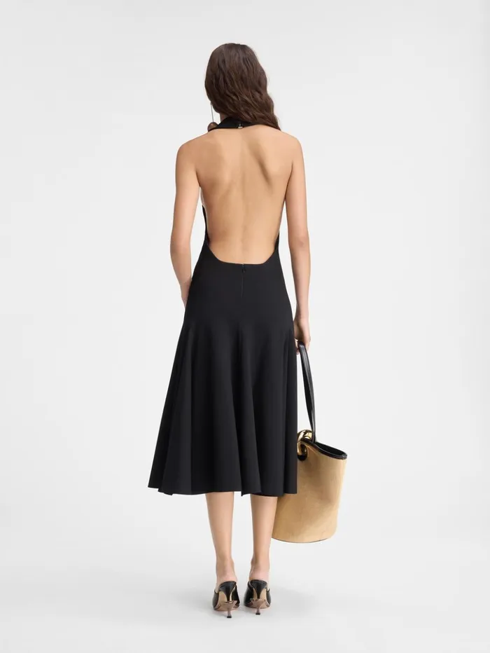 Women Dresses and Skirts JACQUEMUS The Favola Dress Black Women Dresses and Skirts JACQUEMUS The Favola Dress Black