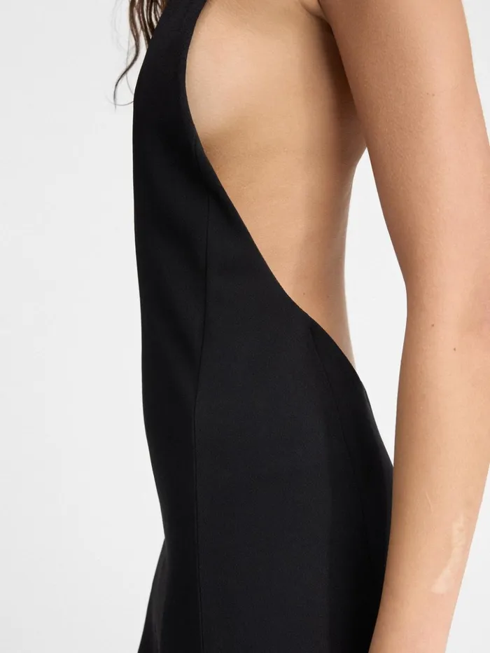 Women Dresses and Skirts JACQUEMUS The Favola Dress Black Women Dresses and Skirts JACQUEMUS The Favola Dress Black