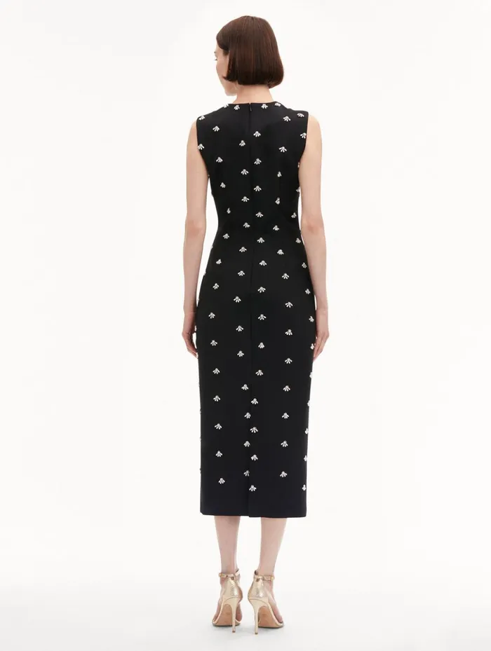 Women Dresses Oscar De La Renta Pearl Cabochon Cocktail Dress Black Women Dresses Oscar De La Renta Pearl Cabochon Cocktail Dress Black