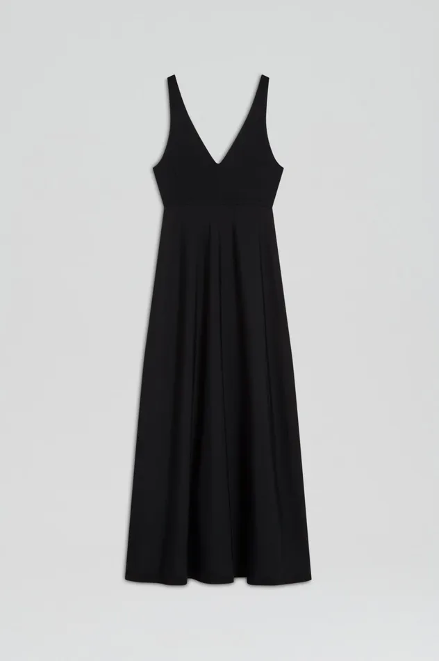 Women Dresses Scanlan Theodore CREPE KNIT V NECK DRESS BLACK Women Dresses Scanlan Theodore CREPE KNIT V NECK DRESS BLACK
