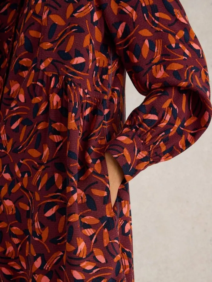 Women Farley Tunic Plum Purple Print White Stuff Shirts and Blouses Women Farley Tunic Plum Purple Print White Stuff Shirts and Blouses