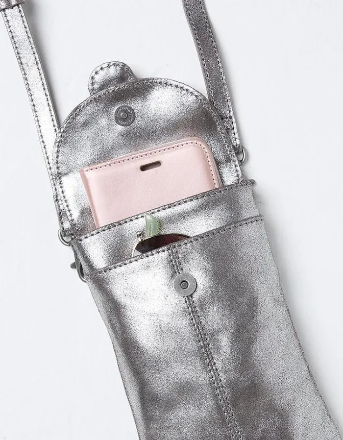 Women FatFace Bags and Wallets Clara Phone Bag Silver
