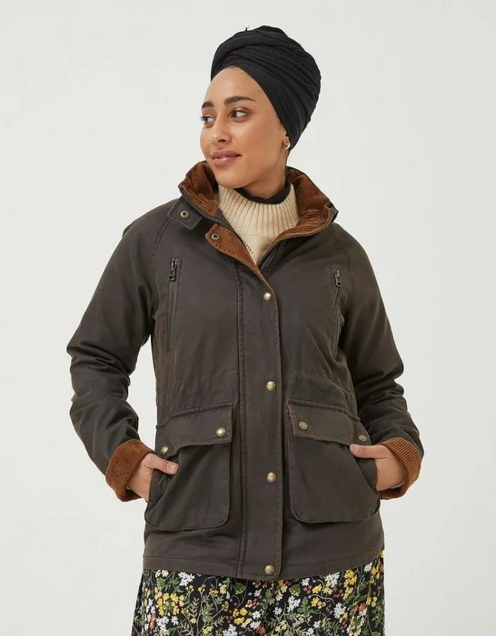 Women FatFace Coats and Jackets Sussex Jacket Chocolate