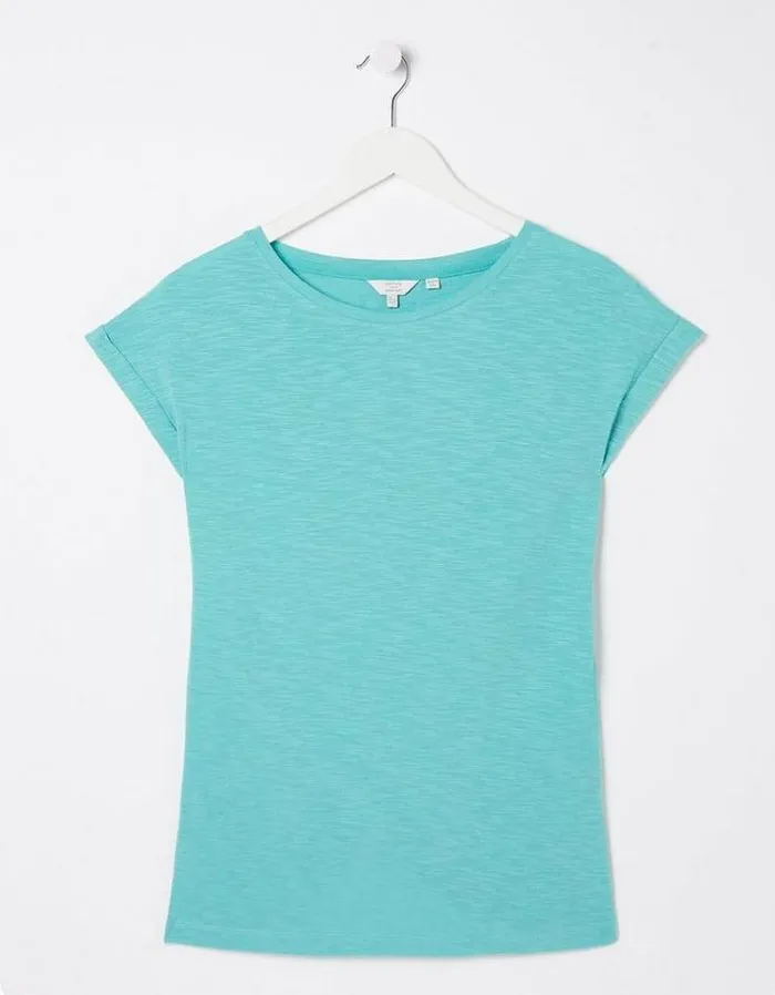 Women FatFace Nightwear and Pajamas Ivy TShirt Teal Blue