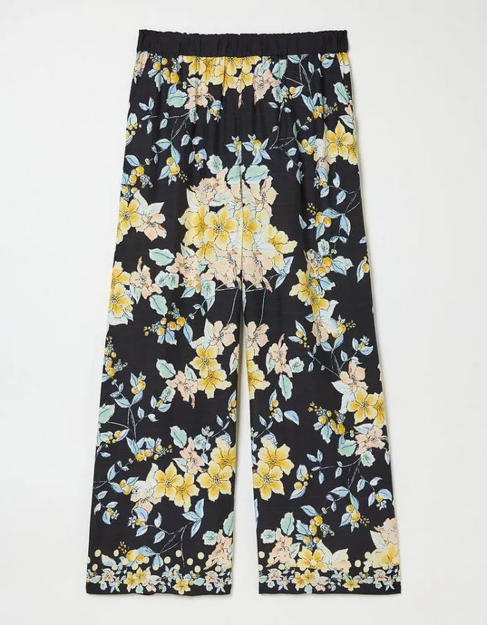 Women FatFace Pants and Leggings Jenna Citrus Floral Pants Black
