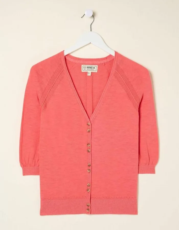 Women FatFace Sweaters and Cardigans Rose Cardigan Rose Pink