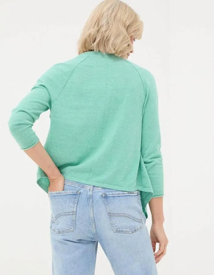Women FatFace Sweaters and Cardigans Tie Front Cardigan Mint Green
