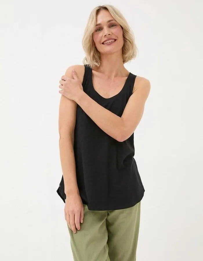 Women FatFace Tops and TShirts Kirsty Vest Black