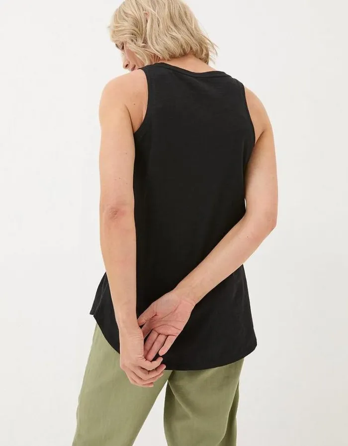 Women FatFace Tops and TShirts Kirsty Vest Black