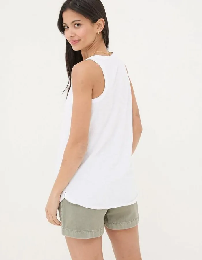 Women FatFace Tops and TShirts Kirsty Vest White