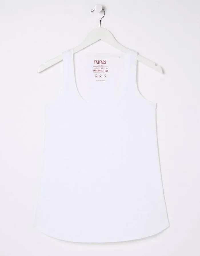Women FatFace Tops and TShirts Kirsty Vest White