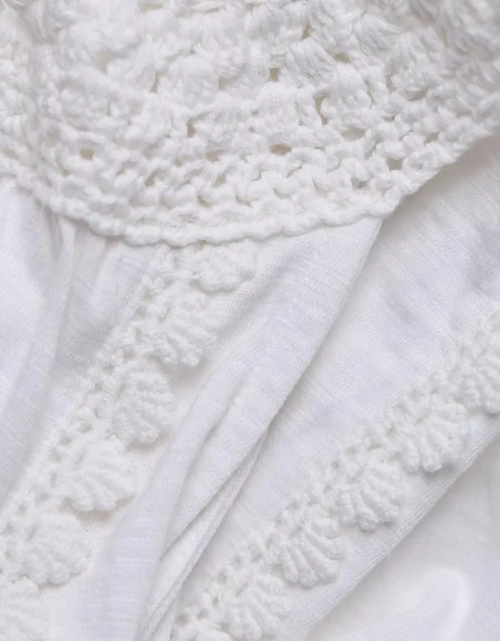 Women FatFace Tops and TShirts Nancy Crochet Vest White