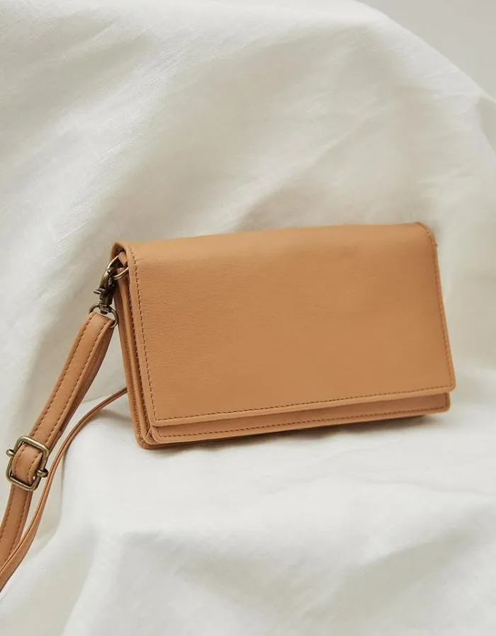 Women FatFace Vacation Shop Elodie Mini Phone Bag Mustard Yellow