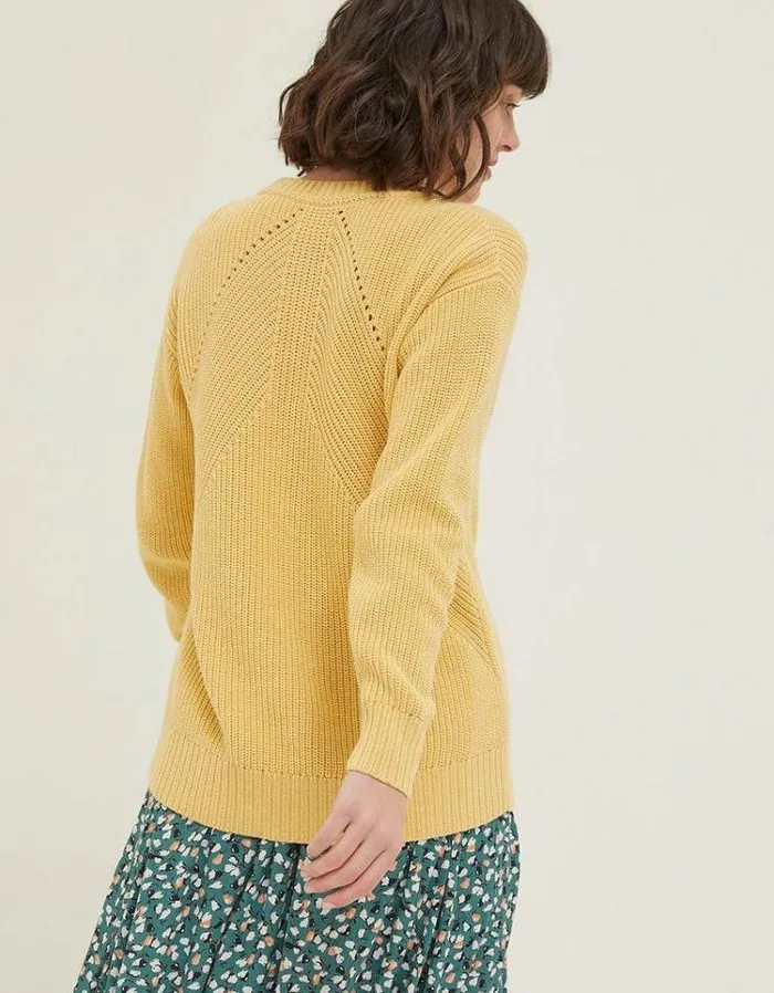 Women FatFace Women039s Sale Carly Plain Sweater Yellow