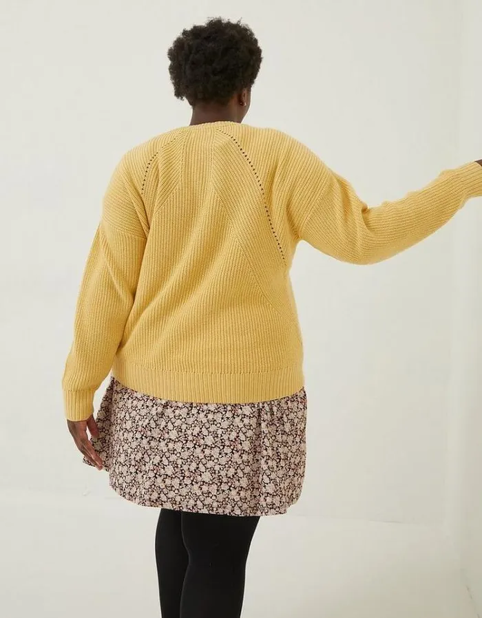 Women FatFace Women039s Sale Carly Plain Sweater Yellow