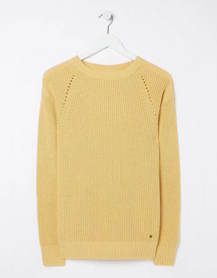 Women FatFace Women039s Sale Carly Plain Sweater Yellow