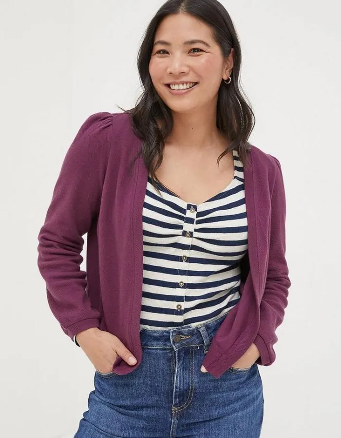 Women FatFace Women039s Sale Charlotte Cardigan Burgundy