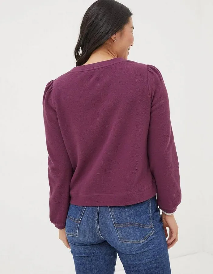 Women FatFace Women039s Sale Charlotte Cardigan Burgundy