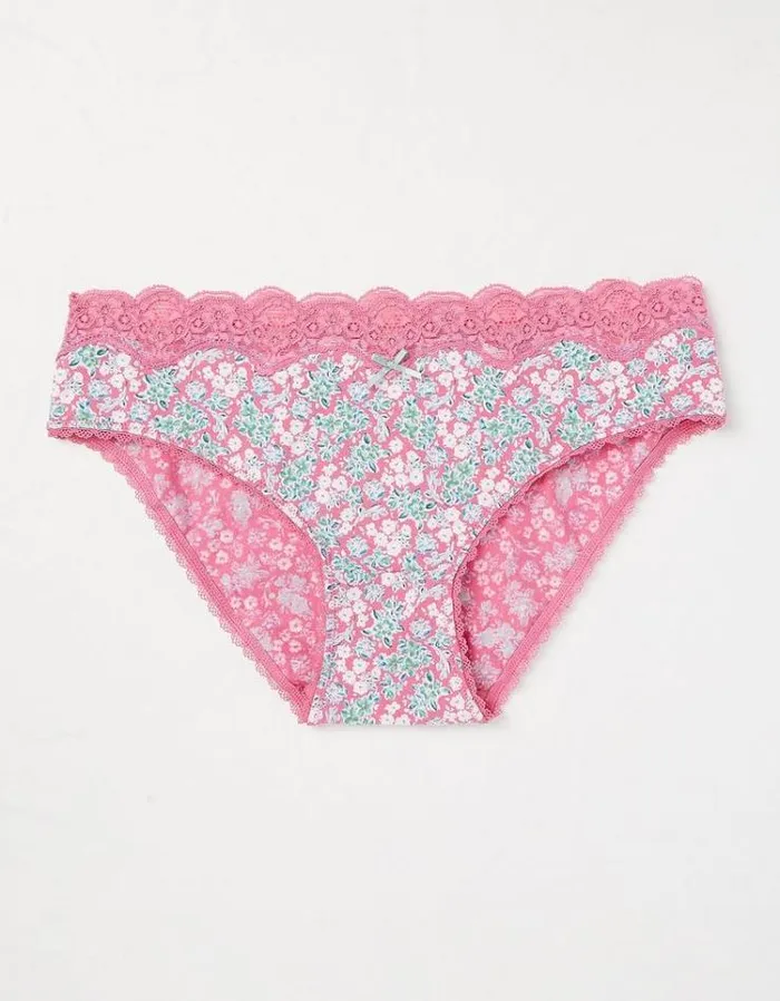Women FatFace Women039s Sale Clarissa Floral Mini Knickers Bright Pink