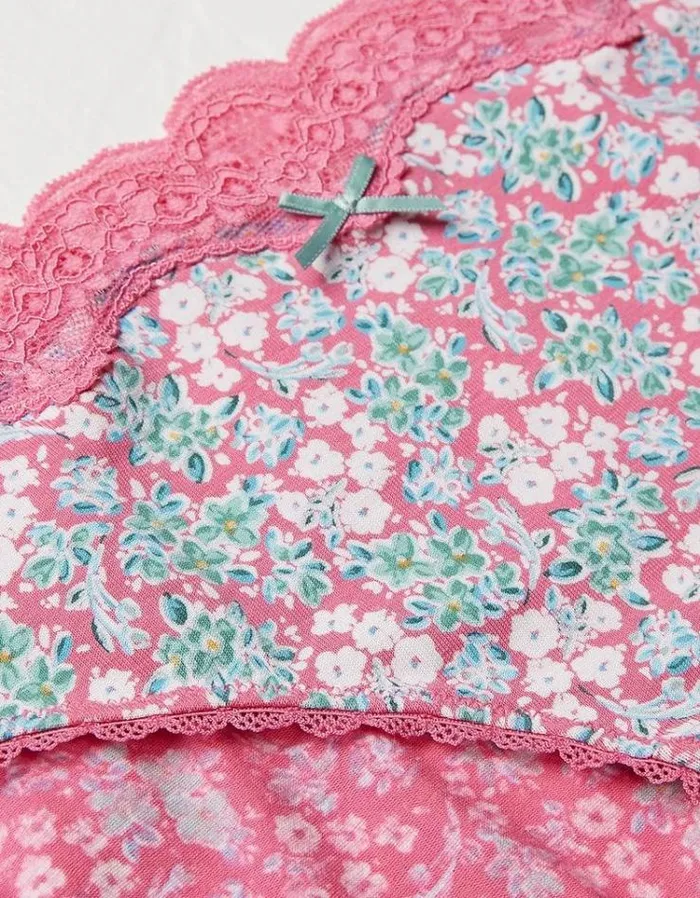 Women FatFace Women039s Sale Clarissa Floral Mini Knickers Bright Pink