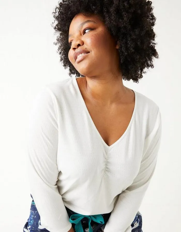 Women FatFace Women039s Sale Iris Pointelle Top Ivory
