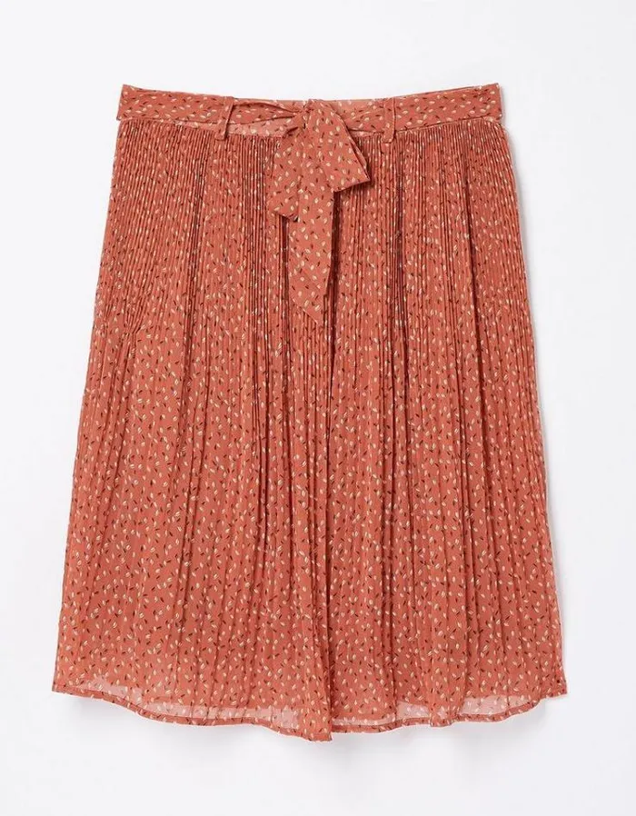 Women FatFace Women039s Sale Kayleigh Seed Geo Skirt Rust Brown