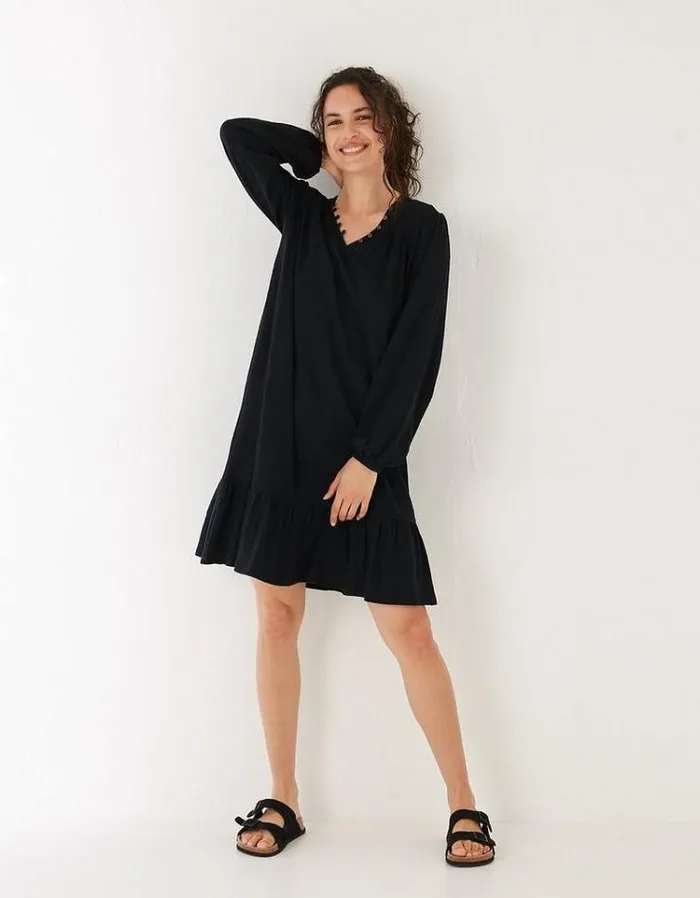 Women FatFace Women039s Sale Stroud Jersey Dress Black