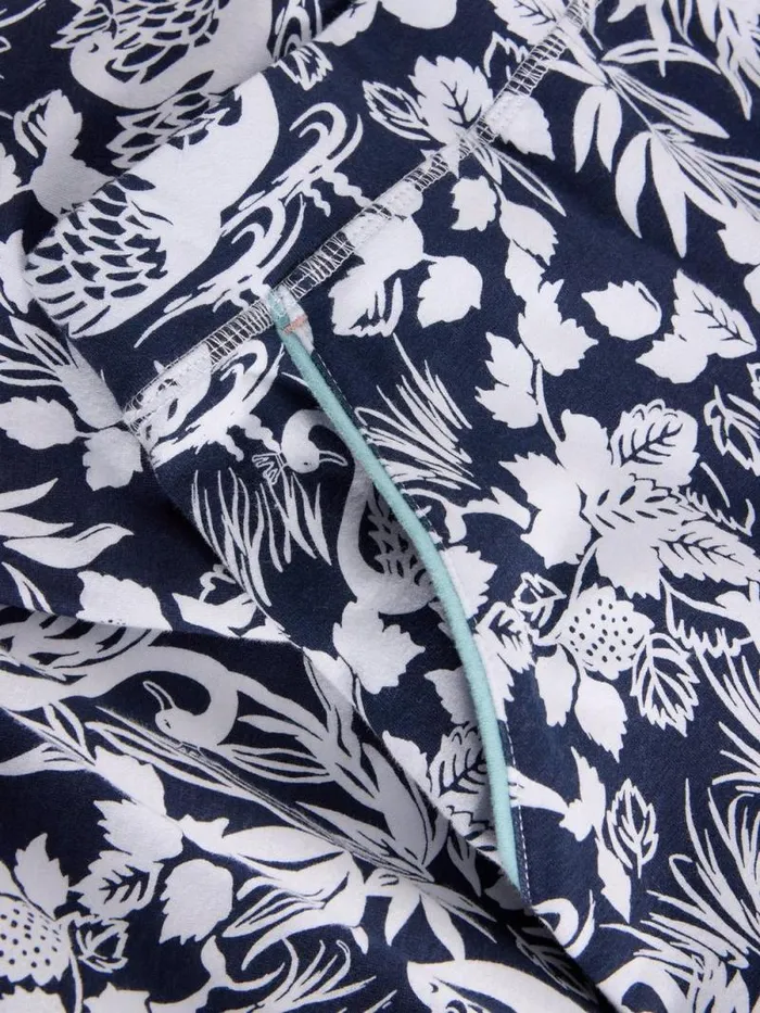 Women Freya Jersey PJ Jogger Navy Print White Stuff Nightwear