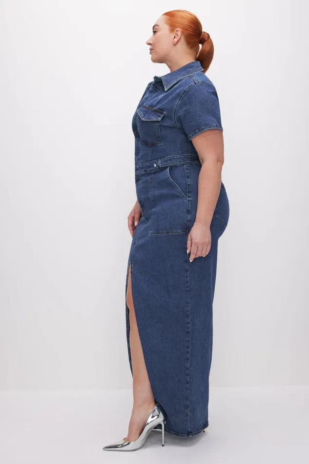 Women GOOD AMERICAN Dresses FIT FOR SUCCESS MAXIDRESS Indigo594