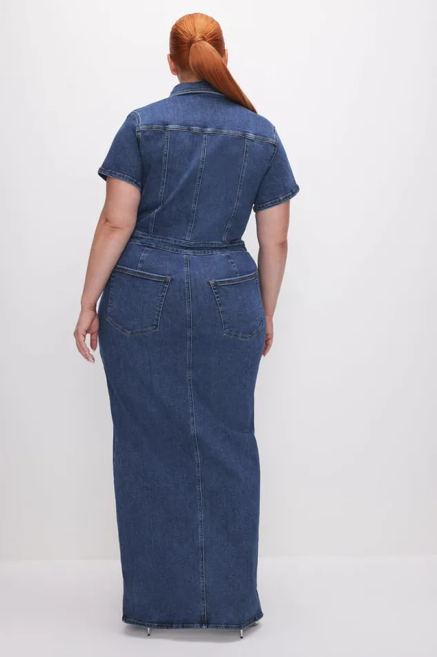 Women GOOD AMERICAN Dresses FIT FOR SUCCESS MAXIDRESS Indigo594