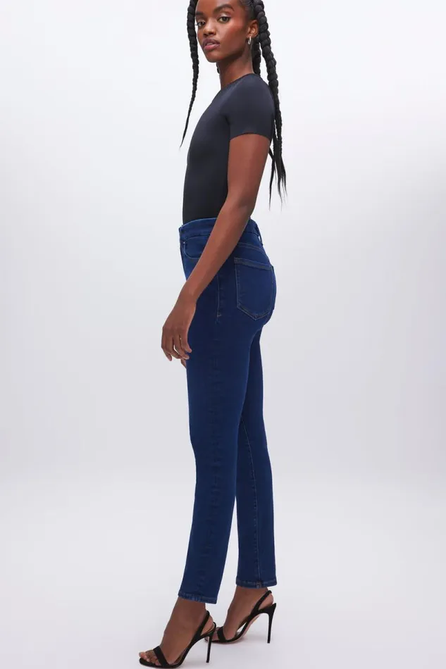Women GOOD AMERICAN Jeans ALWAYS FITS GOOD WAIST SKINNYJEANS Blue821