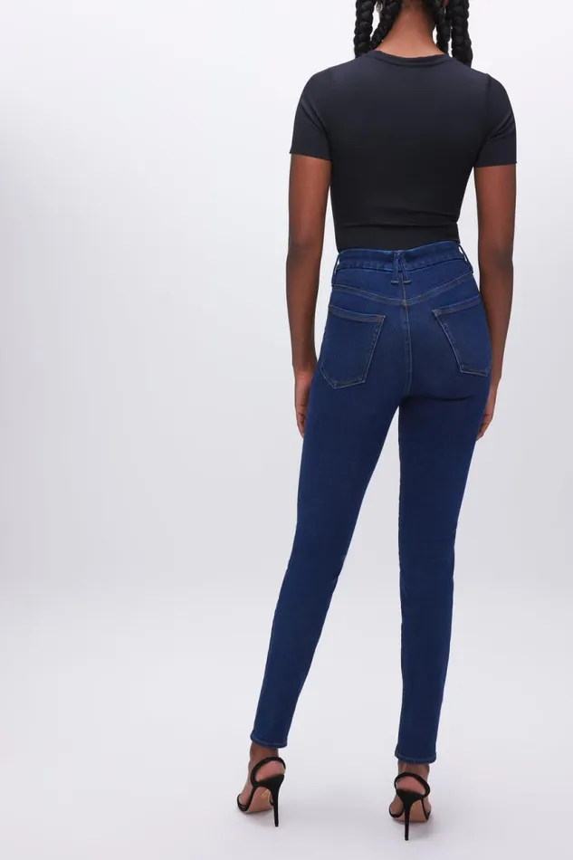 Women GOOD AMERICAN Jeans ALWAYS FITS GOOD WAIST SKINNYJEANS Blue821