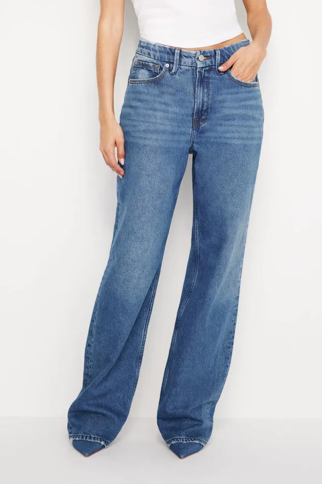 Women GOOD AMERICAN Jeans GOOD 90s RELAXEDJEANS Blue541