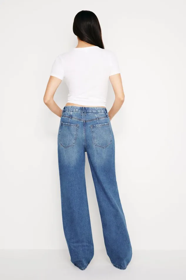 Women GOOD AMERICAN Jeans GOOD 90s RELAXEDJEANS Blue541