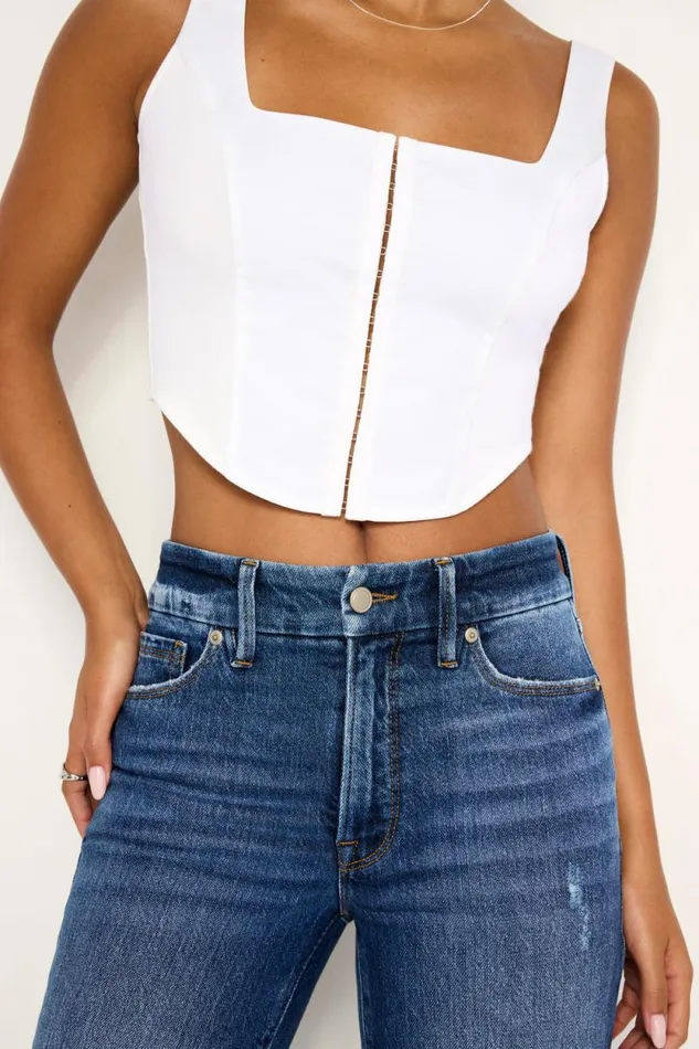 Women GOOD AMERICAN Jeans GOOD CLASSIC SLIM BOOTCUTJEANS Indigo704
