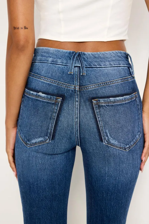 Women GOOD AMERICAN Jeans GOOD CLASSIC SLIM BOOTCUTJEANS Indigo704