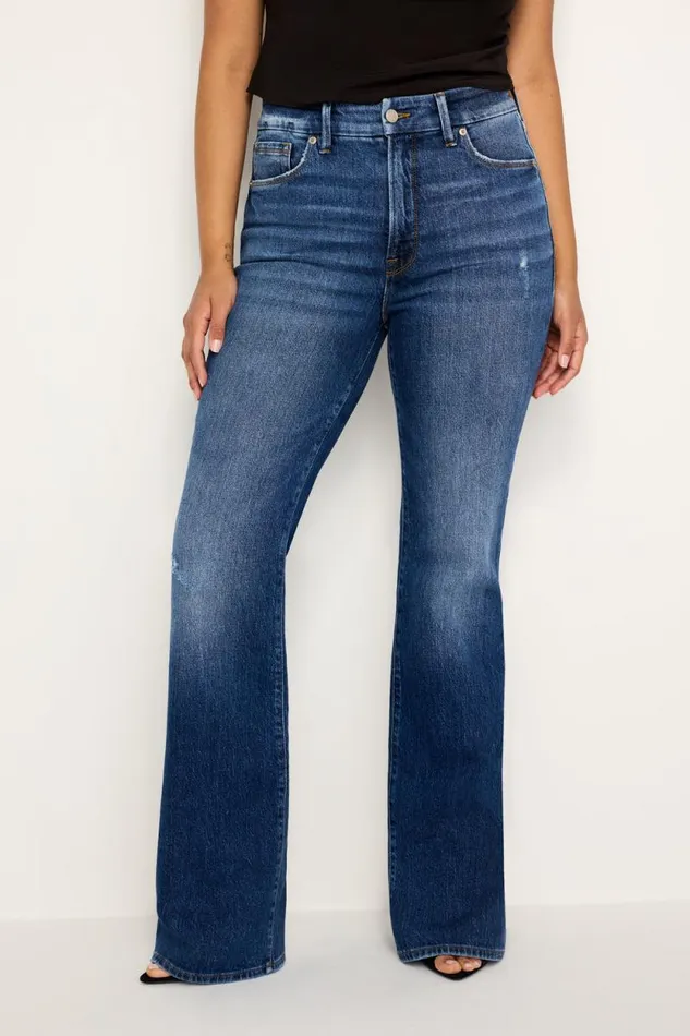 Women GOOD AMERICAN Jeans GOOD CLASSIC SLIM BOOTCUTJEANS Indigo704