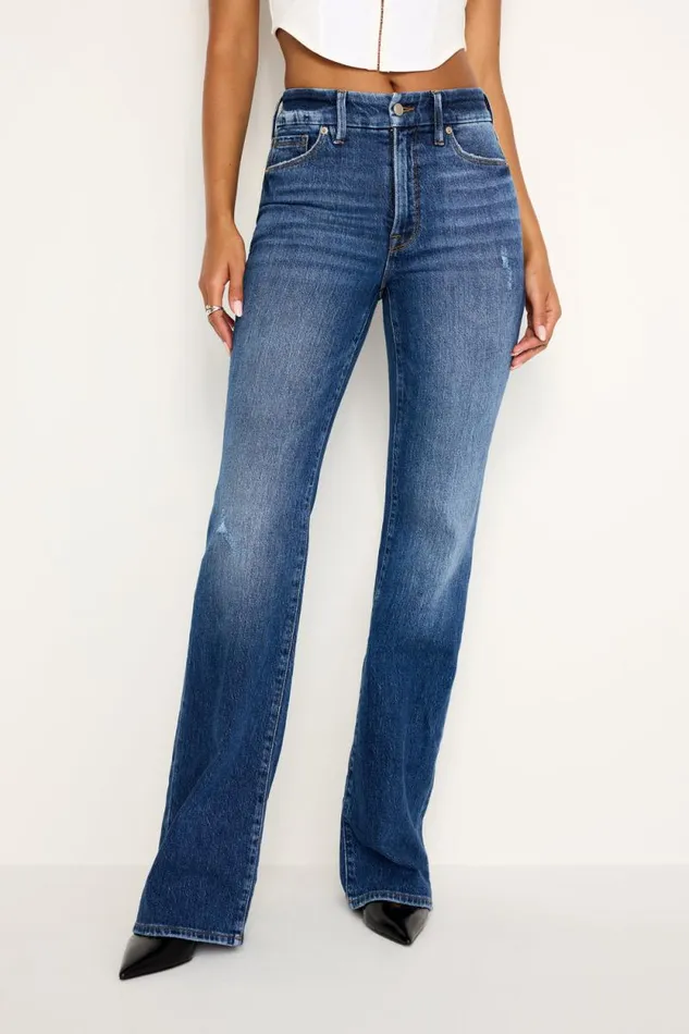 Women GOOD AMERICAN Jeans GOOD CLASSIC SLIM BOOTCUTJEANS Indigo704