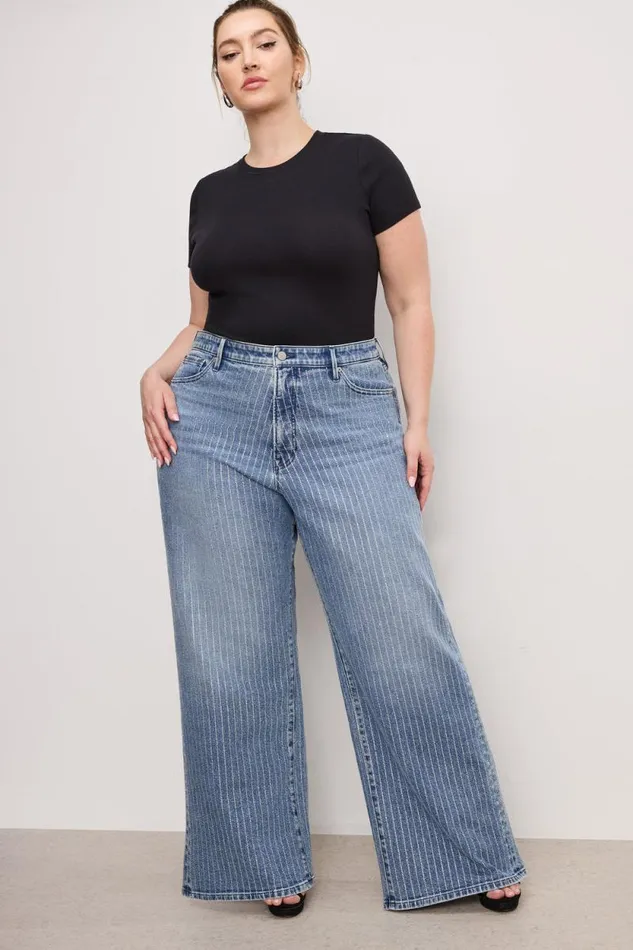 Women GOOD AMERICAN Jeans GOOD EASE RELAXED DIAMONDJEANS Indigo728