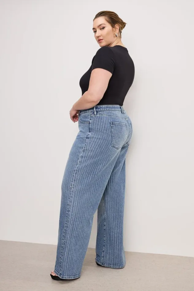 Women GOOD AMERICAN Jeans GOOD EASE RELAXED DIAMONDJEANS Indigo728